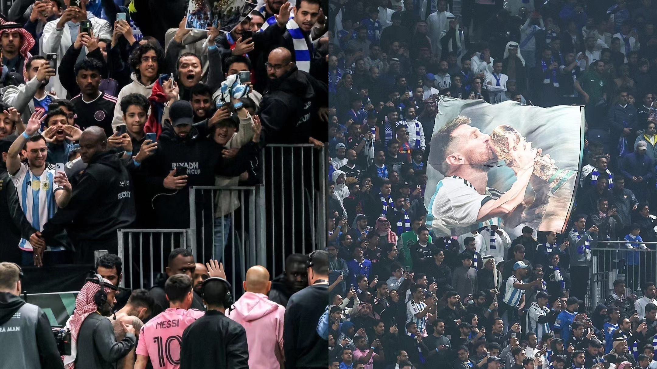 Met blauw-wit vliegen werd Messi's nieuwjaarsdebuut een unieke herinnering in de harten van fans